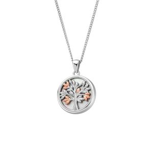 Clogau Tree of Life Sterling Silver Pendant with Mother of Pearl - 3SNTLCWP