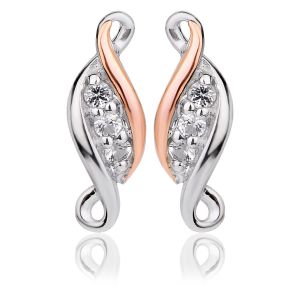 Clogau Past Present Future Stud Earrings 3SPPFE