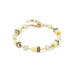 Coeur De Lion GeoCUBE Bracelet - Iconic Mono Gold and Yellow 4020300120