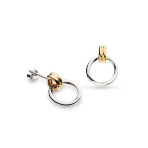 Kit Heath Bevel Unity Golden Drop Stud Earrings - 41172GRP