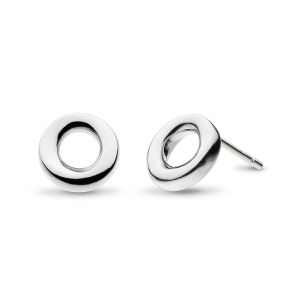 Kit Heath Bevel Cirque Mini Silver Stud Earrings