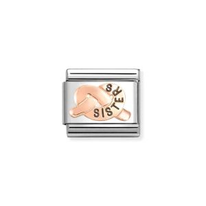 Nomination Classic Symbols Charm - Enamel and 9k Rose Gold Sisters Knot 430202_38