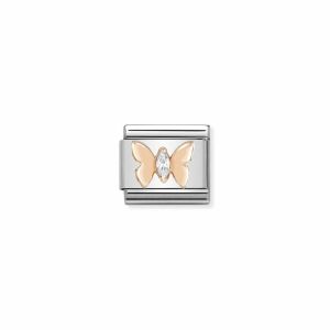 Nomination Classic Rose Gold and Zirconia Butterfly Charm 430305_19
