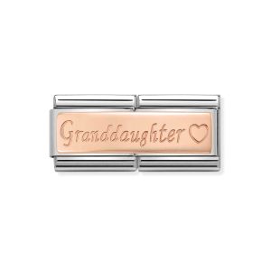 Nomination Composable Classic Rose Gold Granddaughter Double Link