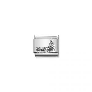NOMINATION Composable Classic MONUMENTS RELIEF steel and silver 925 Big Ben