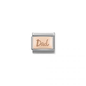 Nomination Composable Classic link with Dad writing in Rose Gold charm - 430101_32