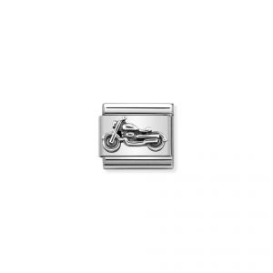 NOMINATION Composable Classic OXIDIZED SYMBOLS in st.steel and sterling silver Vintage Bike