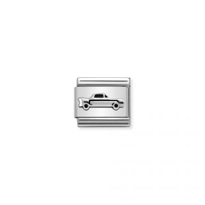 NOMINATION Composable Classic OXIDIZED SYMBOLS in st.steel and sterling silver Vintage Car