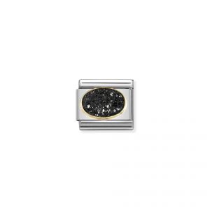 Nomination Composable Classic Link Agate Drusie Black Sky Charm - 030518_05