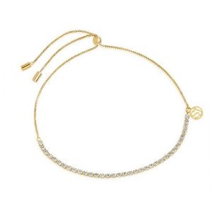 Sif Jakobs Ellera Tennis Bracelet - Gold with White Zirconia SJ-B42032-CZ-SG