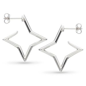 Kit Heath Empire Astoria Star Outline Hoop Stud Earrings 60407RP