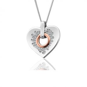 Clogau Cariad Sparkle Heart Pendant