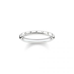 Thomas Sabo Forever Together Engraved Band Silver Ring TR2125-001-12