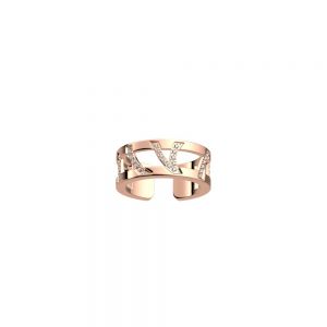 Les Georgettes Perroquet 8mm Ring - Rose Gold and Zirconia 70321304008058