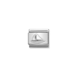 Nomination Composable Classic Sailboat Charm - Enamel and Sterling Silver