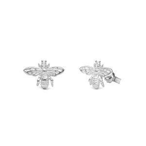 E0266 Annie Haak Tiny Bee Silver Stud Earrings