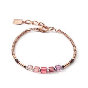 Coeur De Lion GeoCUBE Bracelet - Shades of Pink Lilac 5027301927