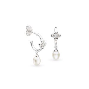 Kit Heath Blossom Flyte Honey Flower Pearl Hoop Earrings - 50333FPC