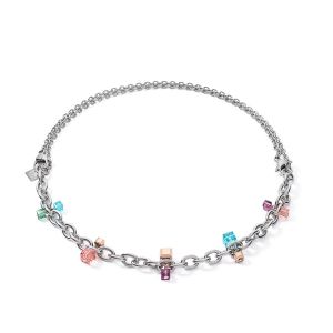 Coeur De Lion Chunky Chain Multi-wear Necklace - Multicolour Art Nouveau 5063101578