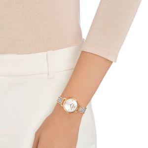 Cosmic Rock Watch, Metal Bracelet, Grey, Rose Gold Tone 5376092