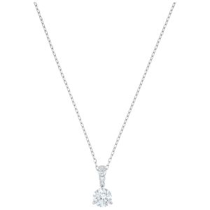 Swarovski Solitaire Pendant, White, Rhodium Plating 5472635