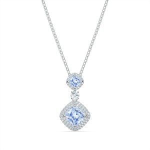 Swarovski Angelic Necklace - Blue with Rhodium Plating 5559381