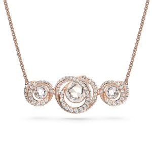 Swarovski Generation Triple Necklace - White with Rose Gold Plating 5636589