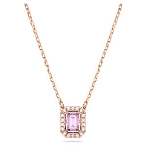 Swarovski Millenia Octagon Cut Pendant - Purple with Rose Gold Plating 5640291