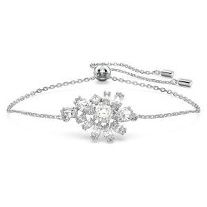 Swarovski Gema Flower Bracelet - White with Rhodium Plating 5644684