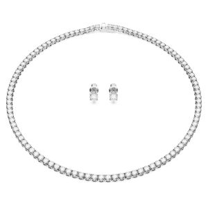 Swarovski Matrix Tennis Necklace - White with Rhodium Plating 5661257