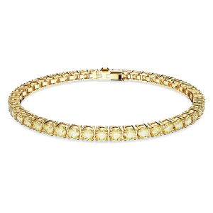 Swarovski Matrix Tennis Bracelet - Yellow with Gold Tone Plating 5648933