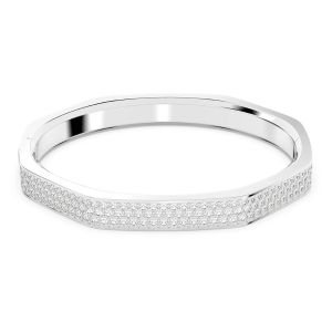 Swarovski Dextera Octagon Shape Bangle - White with Rhodium Plating 5655624, 5655625