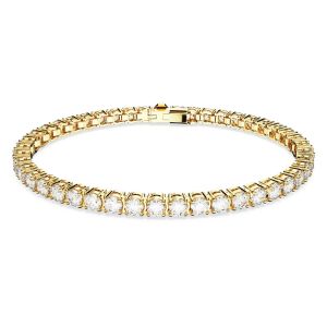 Swarovski Matrix Tennis Bracelet - White with Gold Tone Plating 5657664