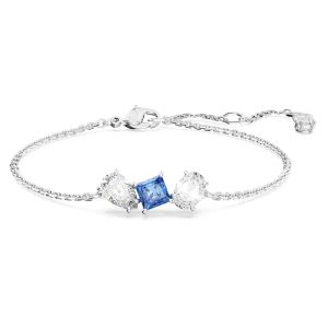 Swarovski Mesmera Bracelet Mixed Cuts - Blue with Rhodium Plating