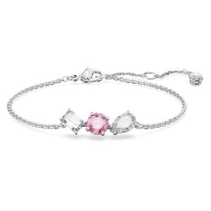 Swarovski Mesmera Bracelet Mixed Cuts - Pink with Rhodium Plating 5668361