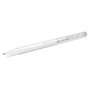 Swarovski Crystalline Octagon Shape Ballpoint Pen - White Lacquered