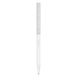 Swarovski Crystalline Octagon Shape Ballpoint Pen - White Lacquered