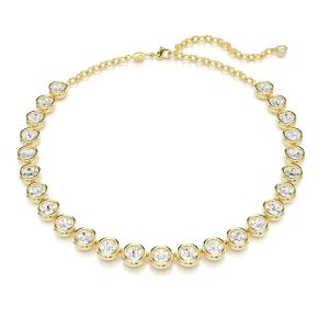 Swarovski Imber Tennis Necklace - White Gold Tone Plated