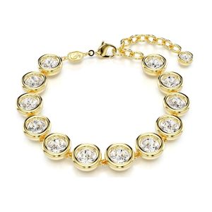 Swarovski Imber Bracelet Round Cut - White with Gold Tone Plating 5682586