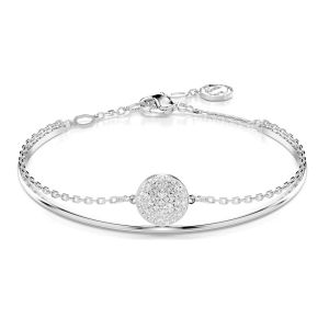 Swarovski Meteora Bangle - White with Rhodium Plating 5683447