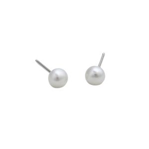 Jersey Pearl Stud Earrings 5mm