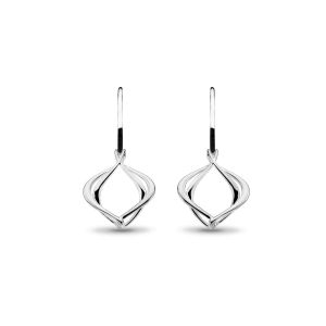 Kit Heath Entwine Alicia Small Drop Silver Earrings