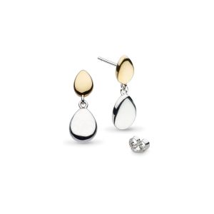 Kit Heath Coast Pebble Golden Drop Earrings 60186GRP