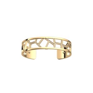 Les Georgettes 14mm Girafe Gold Finish CZ Bangle 70307080108000