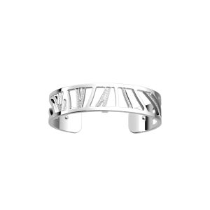 Les Georgettes Perroquet 14mm Silver and Zirconia Bangle