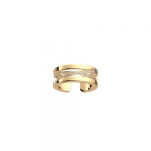Les Georgettes Liens 8mm Ring - Zirconia and Gold