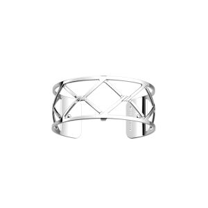 Les Georgettes Cannage 25mm Bracelet - Silver Finish