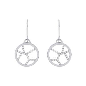Les Georgettes Girafe 16mm Silver Plated Earrings 70326291608000