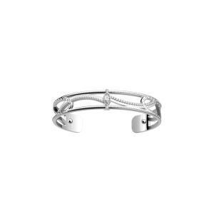 Les Georgettes Sultane 8mm Silver and Zirconia Bangle