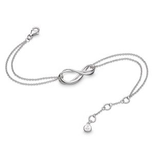 Kit Heath Silver Infinity Twin Chain Bracelet - 71161RP